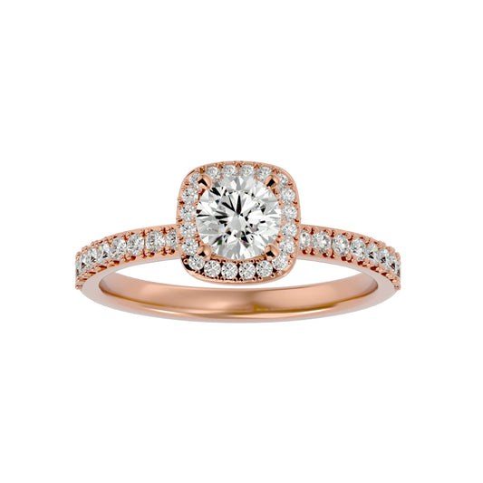 Jenny Halo diamond engagement ring