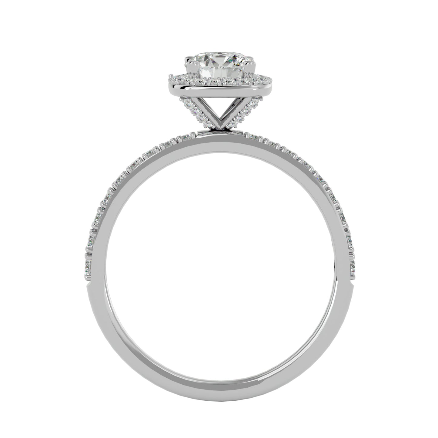 Jenny Halo diamond engagement ring