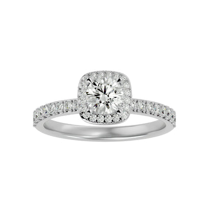 Jenny Halo diamond engagement ring
