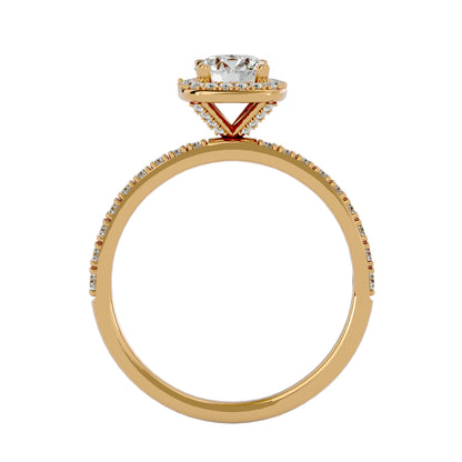 Jenny Halo diamond engagement ring