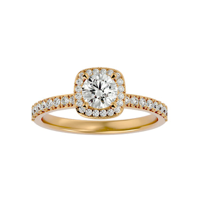 Jenny Halo diamond engagement ring