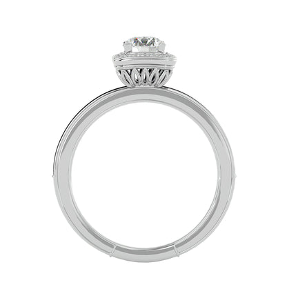 Romania Halo diamond engagement ring