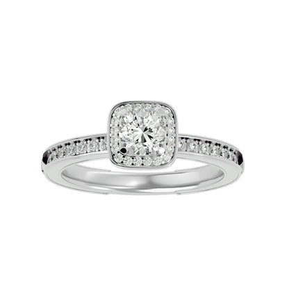Romania Halo diamond engagement ring