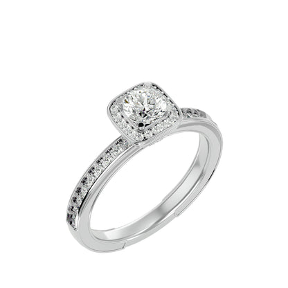 Romania Halo diamond engagement ring