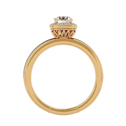 Romania Halo diamond engagement ring