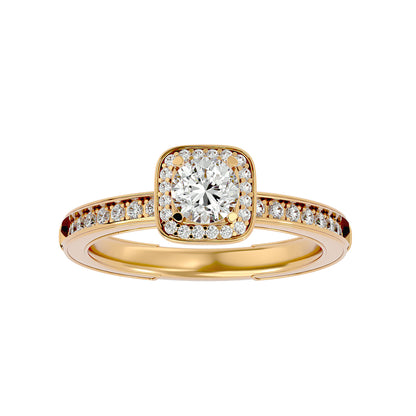 Romania Halo diamond engagement ring