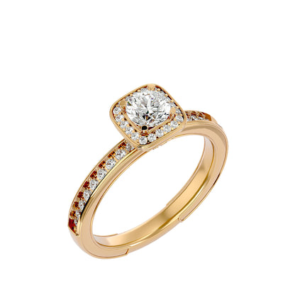 Romania Halo diamond engagement ring