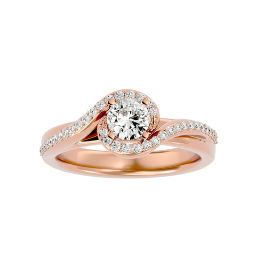 Sui bypass diamond engagement ring