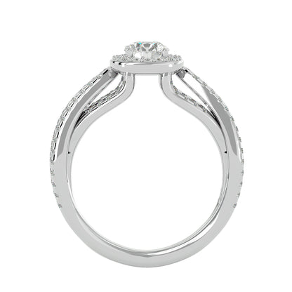 Antique Allure Halo diamond engagement ring