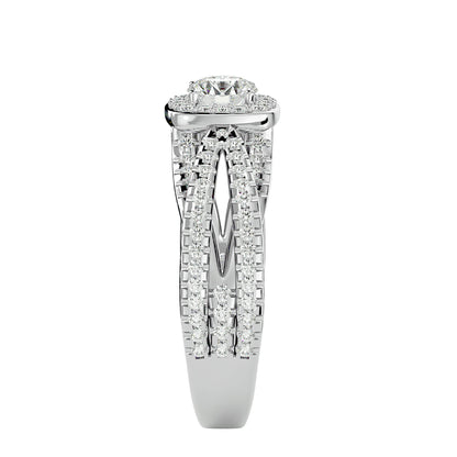 Antique Allure Halo diamond engagement ring