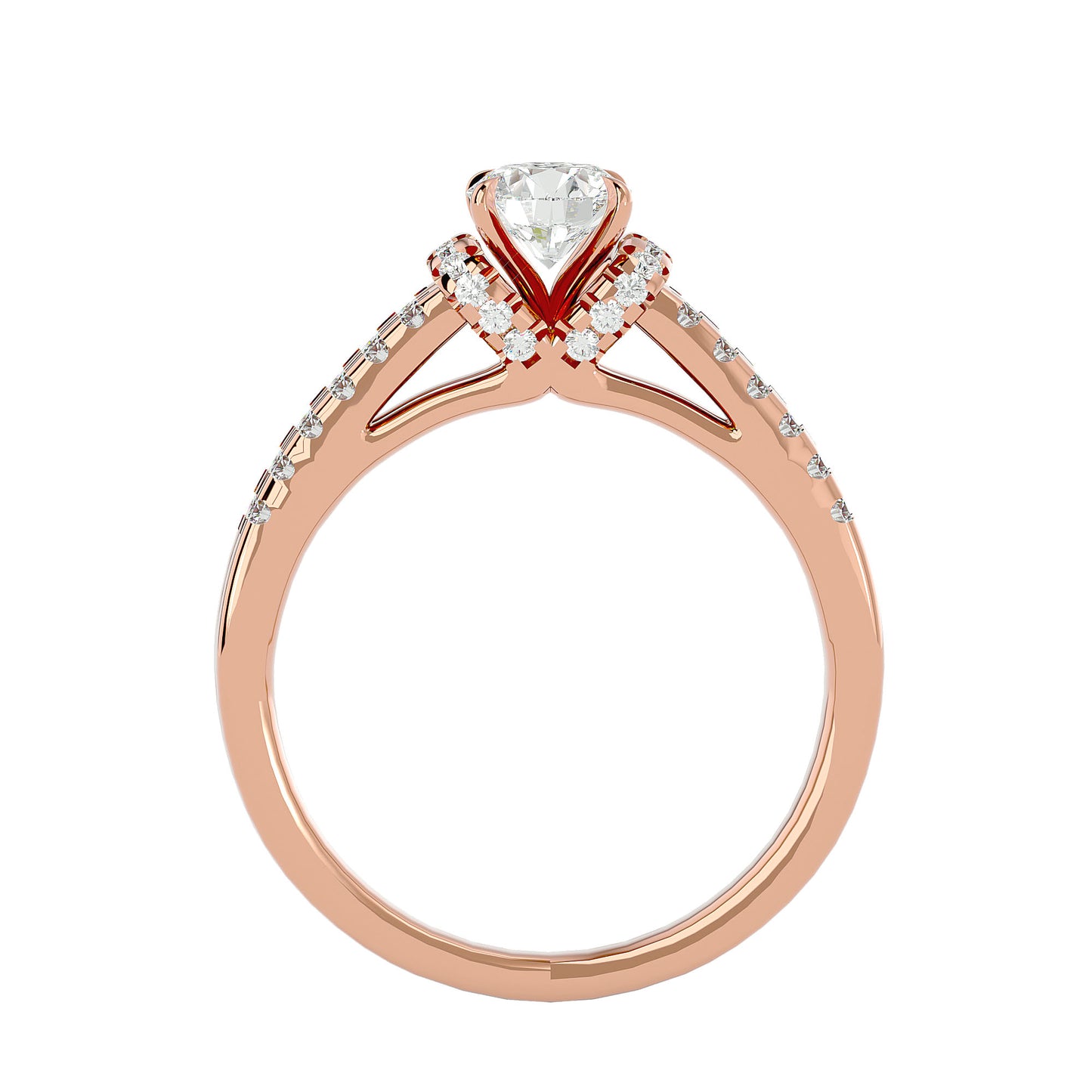 Artrid Cuff diamond engagemnet ring