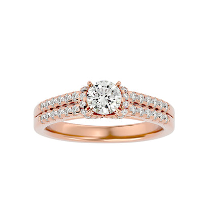 Artrid Cuff diamond engagemnet ring