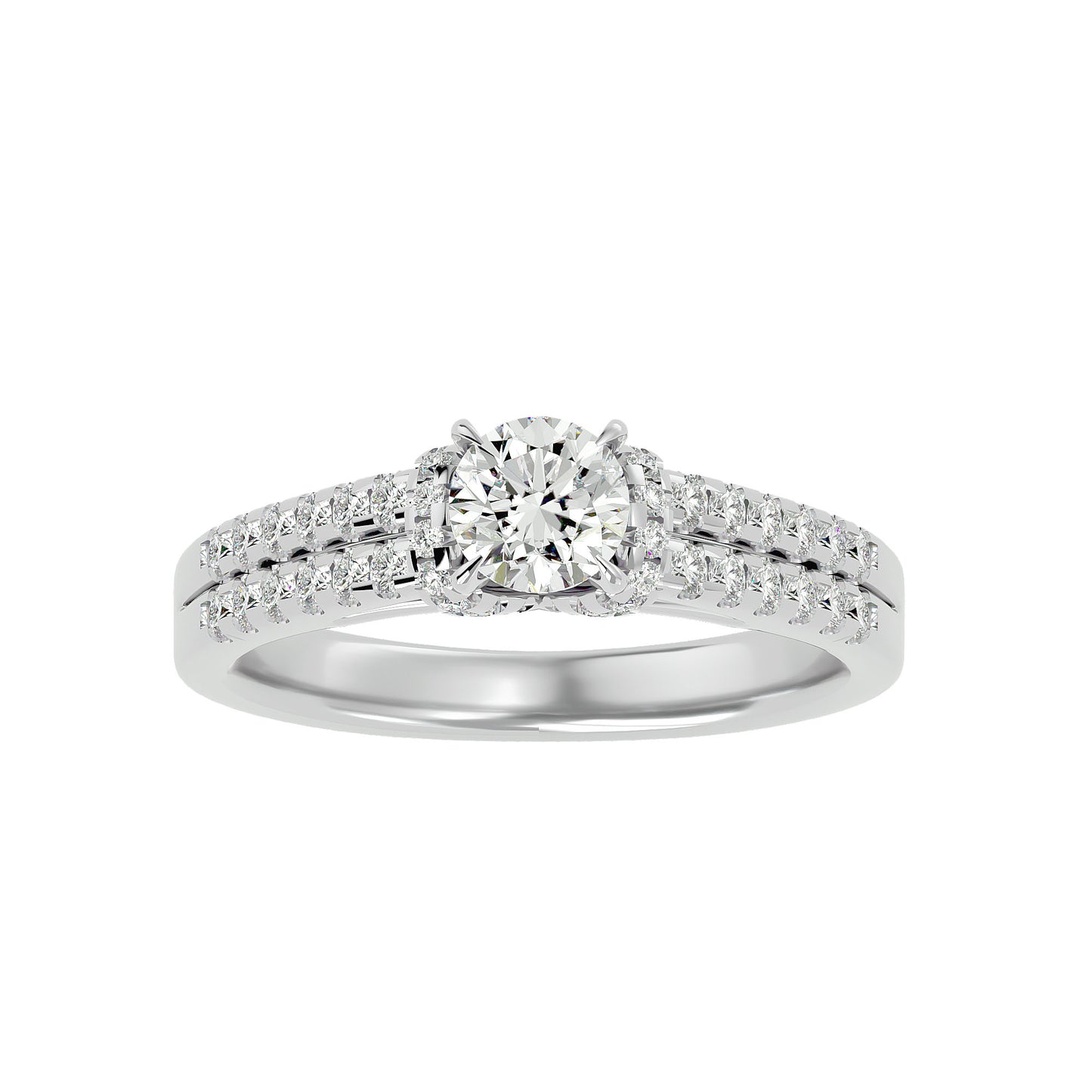 Artrid Cuff diamond engagemnet ring