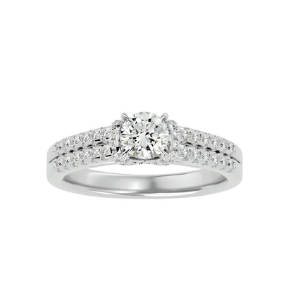 Artrid Cuff diamond engagemnet ring