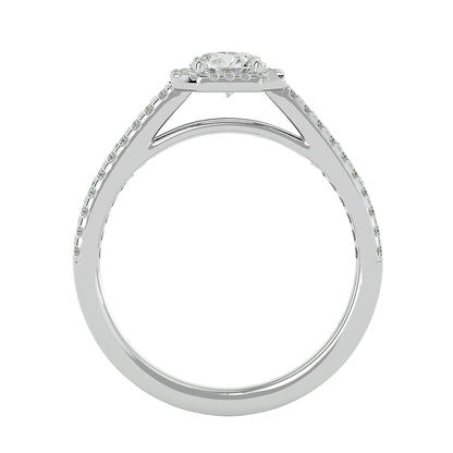 Soulshine halo diamond engagement ring