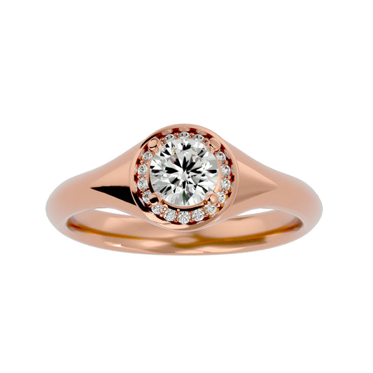 Penelope halo diamond engagement ring