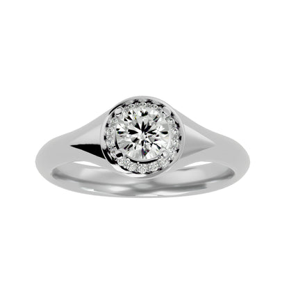 Penelope halo diamond engagement ring