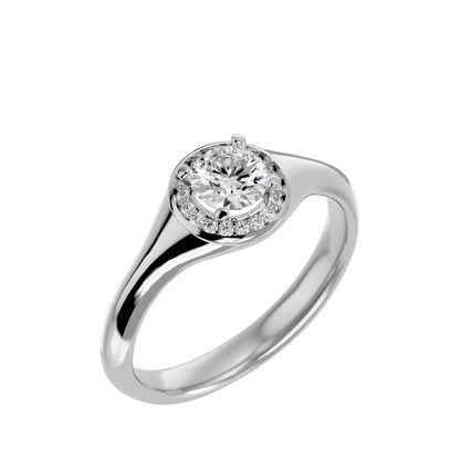 Penelope halo diamond engagement ring