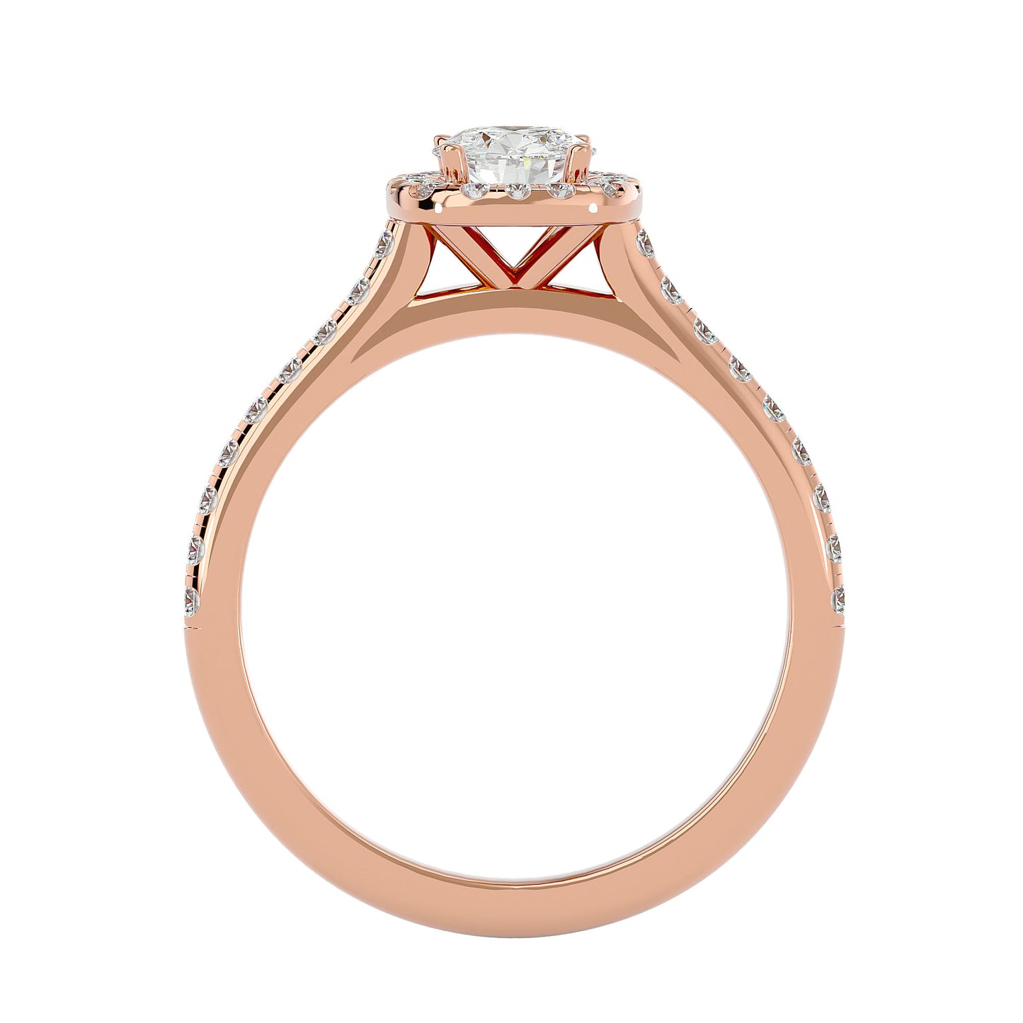 Blakey Halo diamond engagement ring