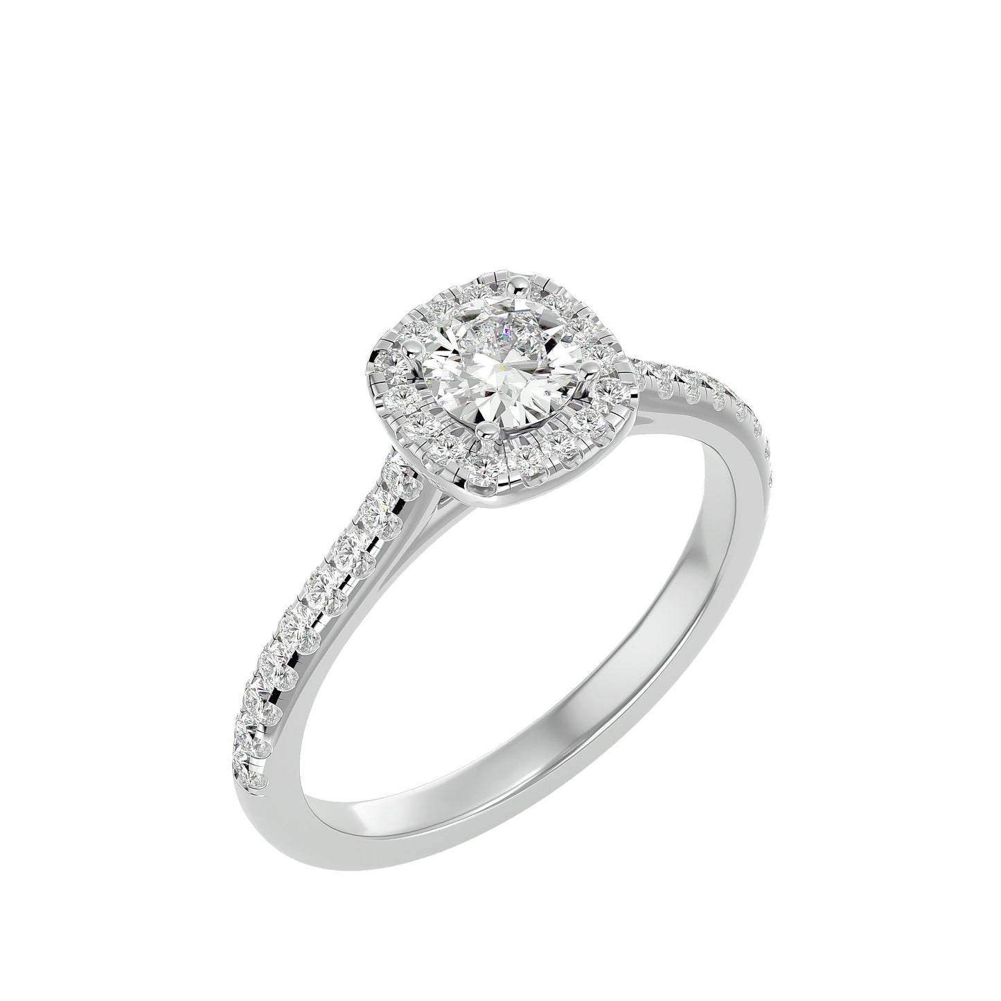 Blakey Halo diamond engagement ring