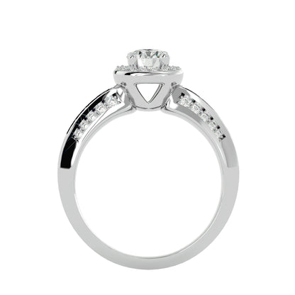 Neel Halo diamond engagement ring