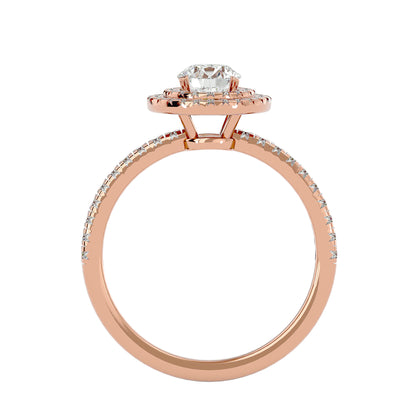 Calliope double halo diamond engagement ring