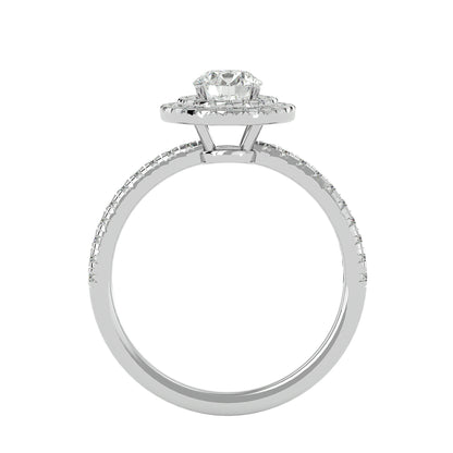 Calliope double halo diamond engagement ring