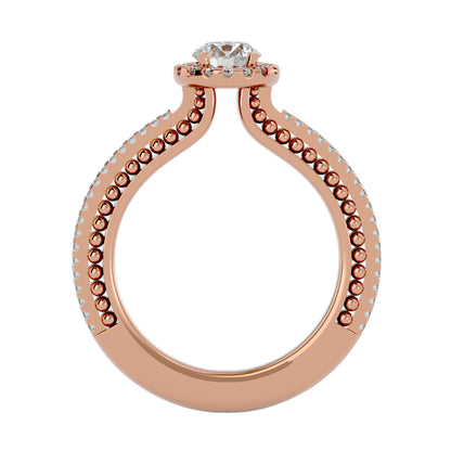 Isabella Halo diamond engagement ring