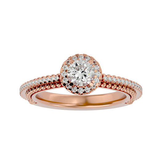 Isabella Halo diamond engagement ring
