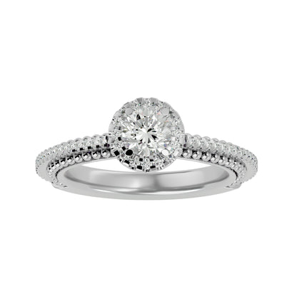 Isabella Halo diamond engagement ring