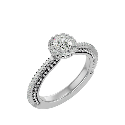 Isabella Halo diamond engagement ring