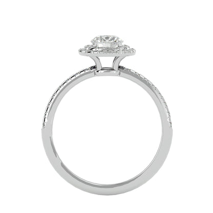 Aria double halo diamond engagement ring