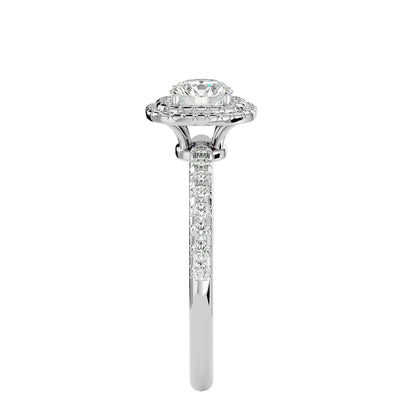 Aria double halo diamond engagement ring