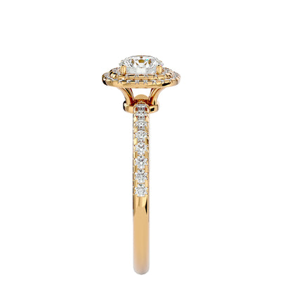 Aria double halo diamond engagement ring