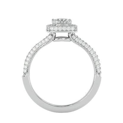 Amara Halo Diamond Engagement Ring