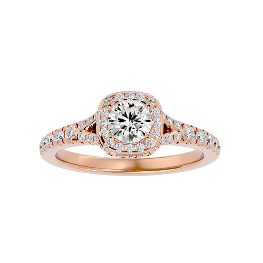 Verena Halo Diamond Engagement Ring
