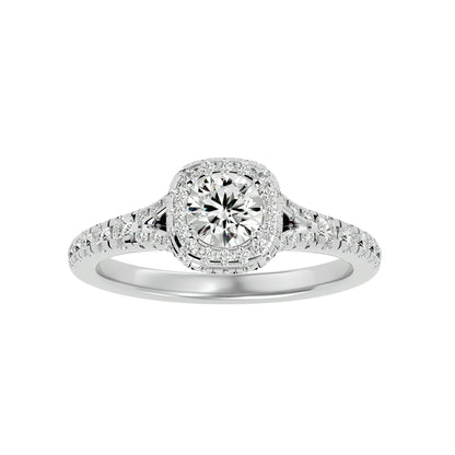 Verena Halo Diamond Engagement Ring
