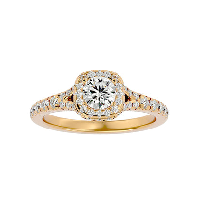 Verena Halo Diamond Engagement Ring