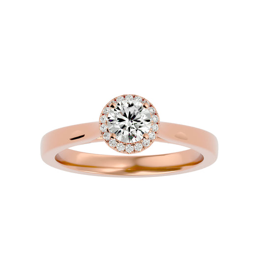 Roxane Halo Diamond Engagement Ring