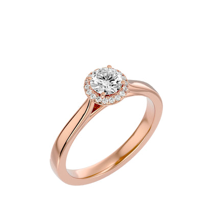Roxane Halo Diamond Engagement Ring