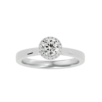 Roxane Halo Diamond Engagement Ring