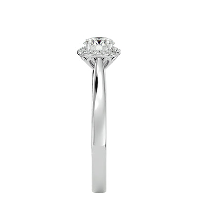 Roxane Halo Diamond Engagement Ring