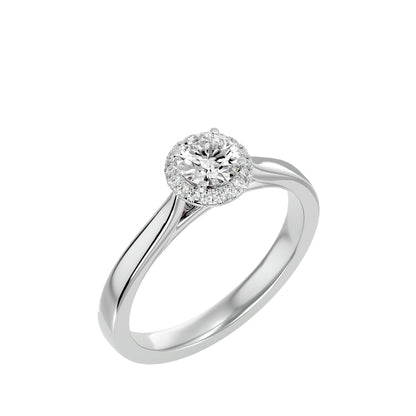 Roxane Halo Diamond Engagement Ring