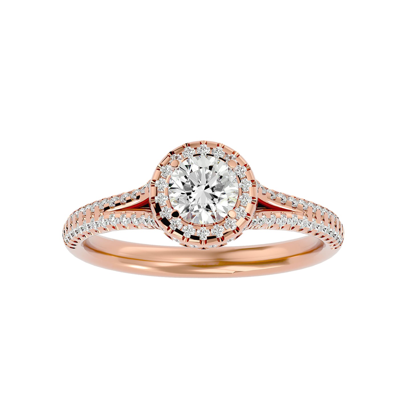 Mariam Halo Diamond Engagement Ring