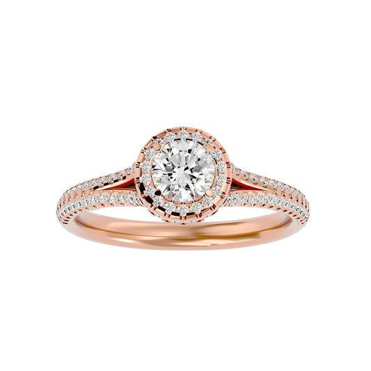 Mariam Halo Diamond Engagement Ring