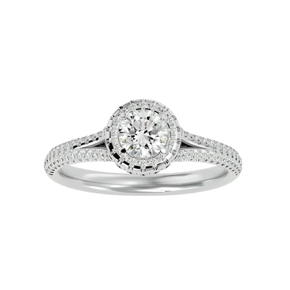 Mariam Halo Diamond Engagement Ring
