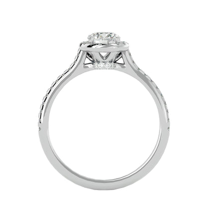 Noor Halo Diamond Engagement Ring