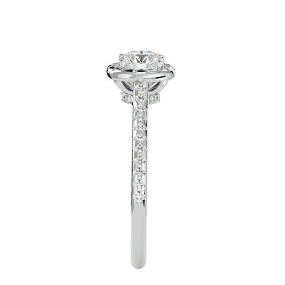 Noor Halo Diamond Engagement Ring