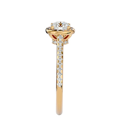 Noor Halo Diamond Engagement Ring