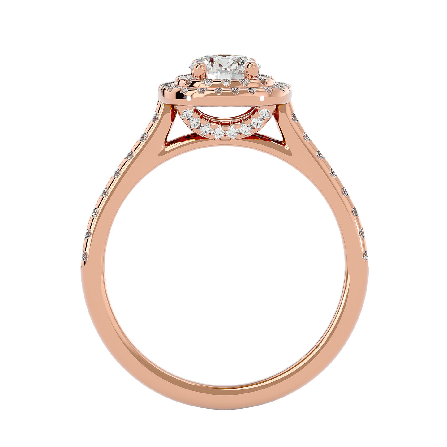 Liana Double Halo Diamond Engagement Ring